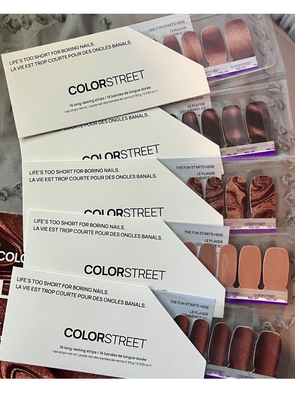 COLOR PLAY NOVEMBER 2025 “CARAMEL CAFÉ” - COLORSTREET - 5 SETS - NIB